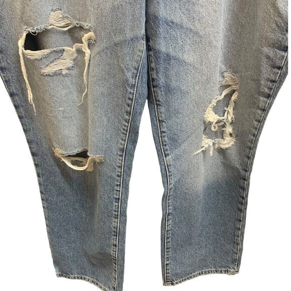 NWT Good American Good Boy Ripped Jeans SZ 16 - Picture 6 of 9